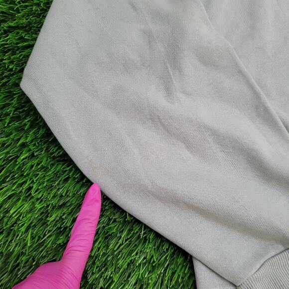 Vintage 80s MOD Sweatshirt Large 23x27 Gray - Picture 8 of 13